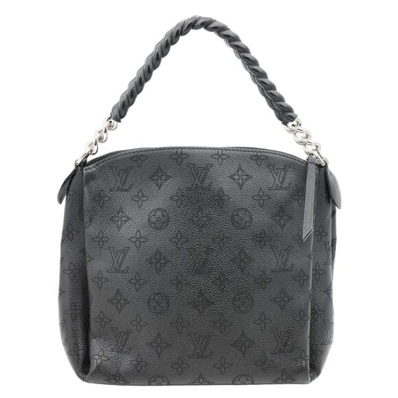 LOUIS VUITTON  Babylone BB Mahina Leather Chain Shoulder Bag Black - Picture 4 of 11
